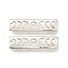Rack Plating Brass Moon Phase Bar Pendants KK-H756-01P-A-4