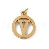 304 Stainless Steel Charms
with Jump Ring STAS-R001-02G-V-1