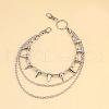 Aluminum & Alloy Spike Rivets 3 Layer Trousers Chains WGE957A-01-3