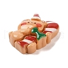 Christmas Bear Theme Opaque Resin Decoden Cabochons RESI-S397-02F-2