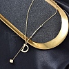 Stainless Steel Curb Chain Necklaces PW-WG90739-01-2