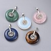 Natural & Synthetic Mixed Stone Pendants G-F640-B-1