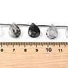 Natural Tourmalinated Quartz Beads Strands G-Q183-B10-01-5