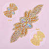 Flower Glass Hotfix Rhinestone FIND-WH0148-265A-01-4