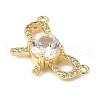 Brass Micro Pave Cubic Zirconia Pendants KK-K293-55G-2
