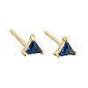 Geometric Triangle Cubic Zirconia Stud Earrings ZJ4184-13-1