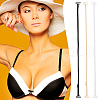 GOMAKERER 6 Pairs 3 Colors Nylon Non-slip Bra Straps FIND-GO0002-52-5