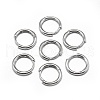 Anti-Tarnish Rhodium Plated 925 Sterling Silver Hoop Earrings STER-L057-077A-1