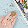 CREATCABIN 40Pcs 4 Style Brass Beads KK-CN0002-46-3