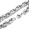 Non-Tarnish 201 Stainless Steel Rope Chain Bracelet for Men Women BJEW-S057-78-3