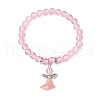 Transparent Plastic Beaded Stretch Bracelets for Children BJEW-JB11507-3