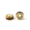 Brass Rhinestone Spacer Beads RB-A014-Z6mm-17G-2