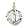 Brass Shell Pendants KK-D328-01P-C-1