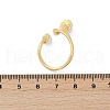 Brass Enamel Open Cuff Rings for Women RJEW-U057-01G-5