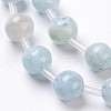 Natural Dyed Marble Beads Strands G-I203-A-8mm-1-4