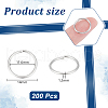 Unicraftale 200Pcs 304 Stainless Steel Open Jump Rings Jump Rings STAS-UN0057-96-3