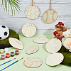 Sports Ball Wooden Pendants Decorations DIY-WH0430-935-5