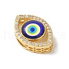 Rack Plating Brass Cubic Zirconia Beads KK-G504-21G-01-2