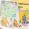 SUNNYCLUE 48Pcs 12 Styles Easter Theme Printed Wooden Beads WOOD-SC0001-61-5