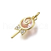 Brass Micro Pave Cubic Zirconia Pendants KK-K400-42G-02-2