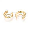 Brass Cuff Earrings KK-T074-42G-3