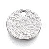 Tarnish Resistant 304 Stainless Steel Charms STAS-I166-21B-2