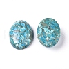 Assembled Synthetic Turquoise and Larimar Cabochons G-D0006-G01-05-2