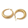 PVD Vacuum Plating 304 Stainless Steel Chunky Hoop Earrings for Women EJEW-U002-05G-2