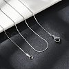 Non-Tarnish 304 Stainless Steel Serpentine Chain Necklace for Men Women NJEW-G076-01A-P-2