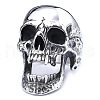 Skull 304 Stainless Steel Finger Rings for Men FS-WGF2445-02-5