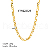 6mm Stylish Stainless Steel Figaro Chain Necklaces for Women Men AA4830-2-1
