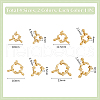 Unicraftale 8Pcs 8 Styles 304 Stainless Steel Spring Ring Clasps FIND-UN0061-28-3