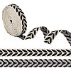 GOMAKERER about 10.5~11 yards Ethnic Style Polycotton Jacquard Leaf Ribbons OCOR-GO0001-15E-1