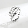 S925 Sterling Silver Adjustable Rings FS-WGA83BD-04-1