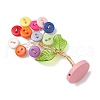 Resin Button Tree of Life Decorations PALLOY-JF03414-03-4