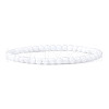 4mm Round Glass Beads Bracelet for Men KG3069-40-1
