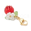 Berry Glass Seed Beads Pendant Decorations HJEW-MZ00250-5