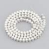 Electroplate Non-magnetic Synthetic Hematite Beads Strands G-N0322-18S-2