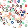 2600Pcs Disc/Flat Round Polymer Clay Beads DIY-YW0003-03-9