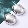 Casting Polishing 304 Stainless Steel Stud Earrings for Women EJEW-G431-01P-2