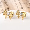 304 Stainless Steel Micro Pave Clear Cubic Zirconia Stud Earrings EJEW-I318-01G-01-2