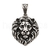 304 Stainless Steel Pendants STAS-M334-05AS-1