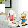 SUPERFINDINGS 12 Sets 3 Styles Plastic with Iron Doll Support for Models ODIS-FH0001-18-7