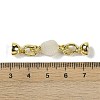 Natural Moonstone with Brass Fold Over Clasps G-G141-02G-11-3