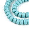 Opaque Spray Painted Glass Beads GLAA-ZX008-8mm-18R-3