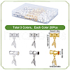 SOFPLATE 60Pcs 3 Colors Zinc Aolly Tube Bails FIND-SP0002-40-2