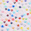 ARRICRAFT 1000Pcs 10 Colors ABS Plastic Imitation Pearl Cabochons PACR-AR0001-03-4