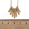 304 Stainless Steel Tassel Pendant Necklaces NEJW-V001-13G-3