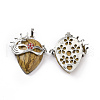 Natural Picture Jasper Pendants G-P496-02P-07-2