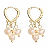 Natural Freshwater Pearl Hoop Earrings for Women EJEW-JE04630-02-1